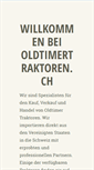 Mobile Screenshot of oldtimertraktoren.ch